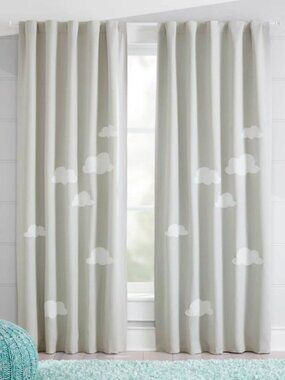 Crate & Barrel KIDS CLOUD Blackout Curtains